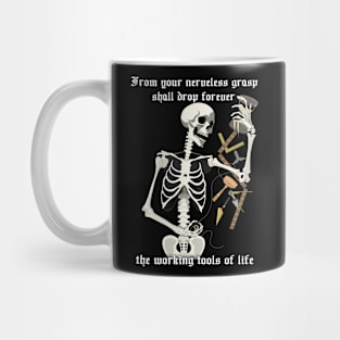 Masonic Working Tools Skeleton Mug